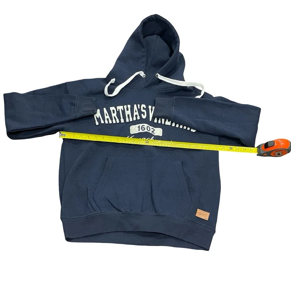 Bay State Gear Marthas Vineyard Hoodie Navy Blue Massachusetts Sweatshirt Medium